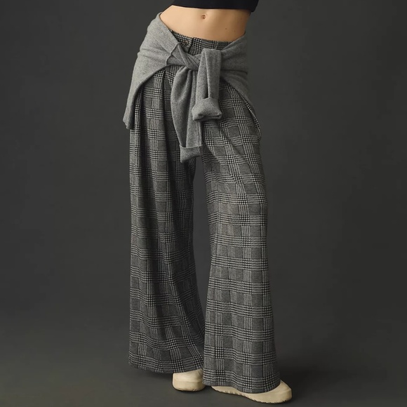 Anthropologie Maeve Plaid Pleated Pants sz 4 - Picture 1 of 9